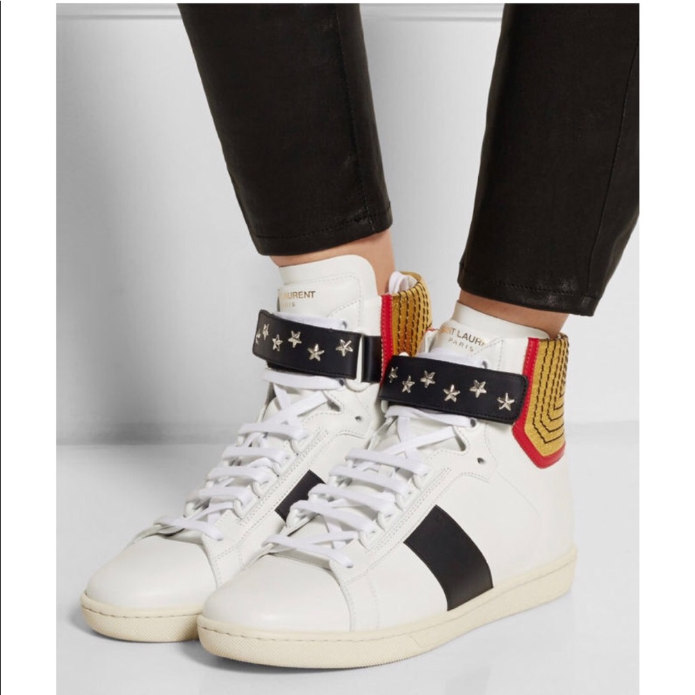 SAINT LAURENT Court Classic High-top Sneakers